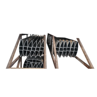 Nouveau Profilé à persiennes en aluminium pour fenêtre/porte/toit Pergola Large Airfoil Blade Profilés en aluminium