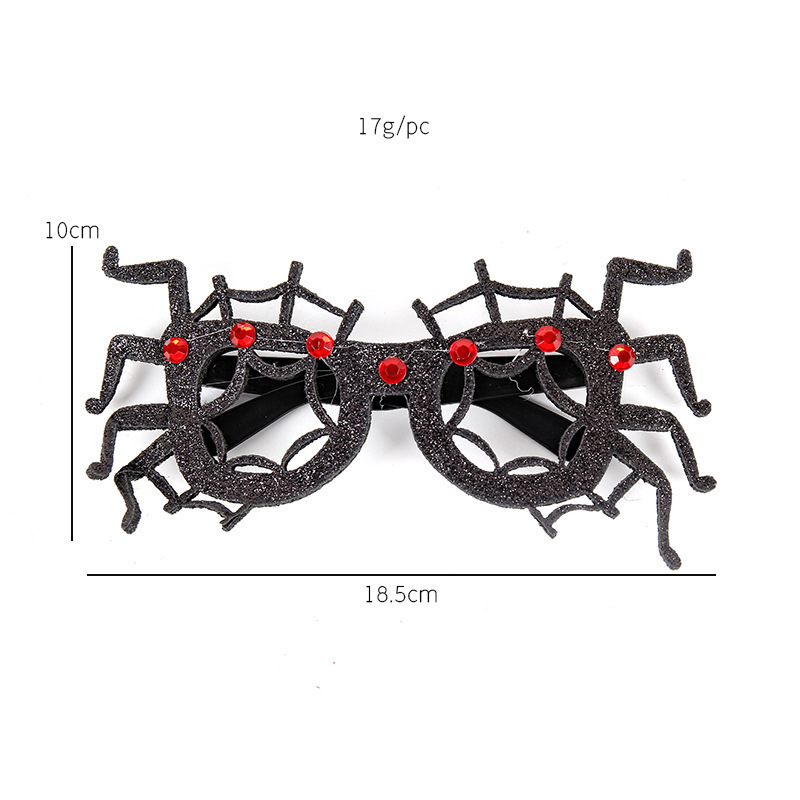Lunettes Wyj32 - Diamant rouge, araignée noire