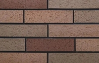 Briques de revêtement mural en argile noire fendue de style japonais, carreaux extérieurs en grise espagnole pour la décoration murale