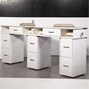 High Quality Luxury Wood Spa Salon Acrylic <strong>Nail</strong> <strong>Table</strong> Wholesale - Product Image 6