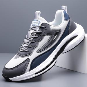 Chaussures d'eau pour hommes en cuir véritable à bout rond, imperméables, avec semelle extérieure en caoutchouc, semelle intermédiaire en EVA, légères et respirantes, pour le sport - Product Image 3