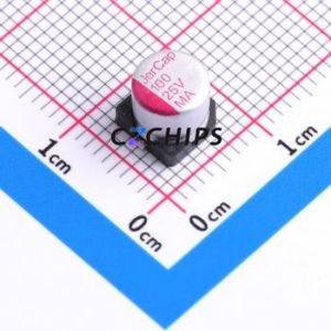 Condensateur solide MA25V100M6x6 SMD, D6.3xL6mm (Capacité : 100uF) (Précision : 20%) Tension nominale : 25V - Product Image 1