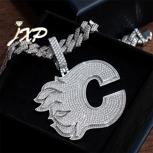 Cá nhân hoá tùy chỉnh mossanite 3D phim hoạt hình Mặt dây chuyền vượt qua Kim Cương Tester vvs moissanite kim cương Iced ra ngọn lửa Bộ Xương Knight Penda - Product Image 4