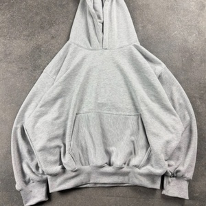 Sweat à capuche vintage pour homme, 100 % coton épais délavé, avec logo personnalisé imprimé, fermeture à cordon, collection hiver, basique et tendance - Product Image 3