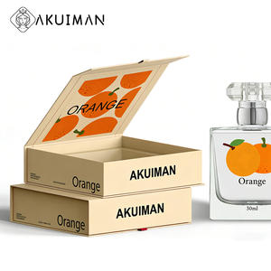 Botellas de perfume premium transparentes de vidrio de 50 ml con embalaje. - Product Image 2