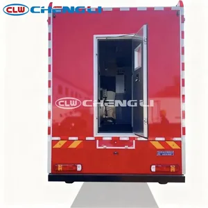 Camión de Bomberos HOWO Rojo de Servicio Pesado, Cerrado, de 4 Ruedas, para Servicio en Exteriores - Product Image 6