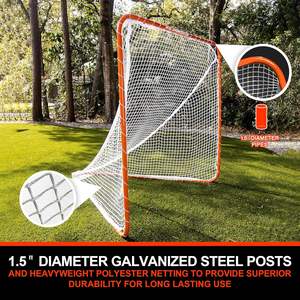 เป้าหมายฝึกซ้อมลาครอส EALER รุ่น 1.5 โครงเหล็กแบบพกพา พร้อมเป้าหมายมุมและตาข่ายเสริมความแข็งแรง สำหรับฝึกซ้อมและฝึกฝน - Product Image 5