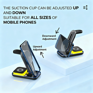 Cargador Inalámbrico Magnético Avanzado 4 en 1 con Certificación Qi2 y Soporte Ajustable con Luz Nocturna para <span class=keywords><strong>Samsung</strong></span> y Android - Product Image 3
