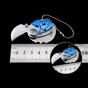 Outdoor EDC Tool Key Chain New Creative Coin Small Q Knife Pocket Survival Folding Knife