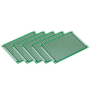 20Pcs Kit Prototype PCB Double Face-2X8, <span class=keywords><strong>3X7</strong></span>, 4X6, 5X7 Cartes FR4 étamées-Cartes Perf Universelles pour le Bricolage - Product Image 6