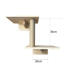 أرفف حائط خشبية حديثة للقطط ، أرفف حائط للقطط توفر مساحة كبيرة للتسلق والراحة - Product Image 2