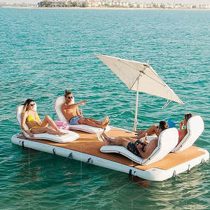 Prix personnalisé quai gonflable plate-forme flottante île de yacht gonflable quai flottant quai de bateau gonflable pour le plaisir de l'eau - Product Image 3