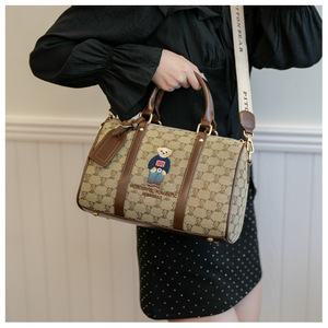 Bolso bandolera de hombro portátil de gran capacidad para mujer de moda americana europea, bolso de transporte grande, bolso de viaje, bolso de lona - Product Image 2