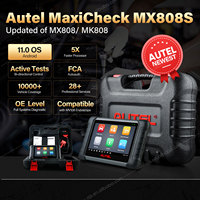 Tienda Oficial Autel, Escáner OBD2 MaxiCheck Maxis MX808S, Prueba Activa, Más de 28 Servicios, Diagnóstico Completo OE, Autoauth FCA, ABS, Altar MX808