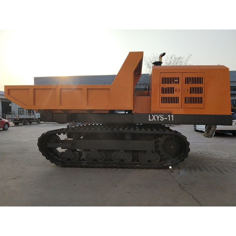 10ton Lxys-10t Pembawa Jalur Truk Sampah, Truk Sampah Dump Truck Crawler Dumper Mini