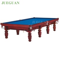 Maßgefertigter Klassischer Retro-Stil Marmorplatte Eiche 9ft Professioneller Russischer Billardtisch Tischtennisplatte mit Schieferbett Umweltfreundlich
