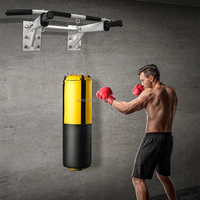 Torre de Ejercicios para Gimnasio en Casa - Barra de Dominadas Montada en la Pared con Estación de Flexiones, Equipo Multifuncional de Calistenia para Entrenamiento de Fuerza