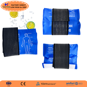 中型サイズのユニバーサル調節可能な温冷療法ラップパック、伸縮性ストラップ付き、多部位の痛み緩和、冷凍後も柔軟に使用可能 - Product Image 4