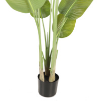 Haute Simulation Intérieur Extérieur Décor 120cm 180cm 240cm Grande Banane Tropicale Artificielle En Plastique Oiseau De Paradis Plante Arbre