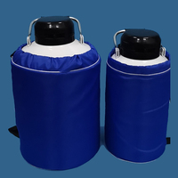 Conteneur de stockage sous pression en acier inoxydable de petite capacité (3L/15L) avec revêtement époxy pour azote liquide, destiné au semence bovine