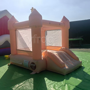 <span class=keywords><strong>Castillo</strong></span> Inflable Comercial Pequeño, Color Rosa, con Tobogán, Equipo de Diversión para Exteriores, Ideal para Alquiler - Product Image 2