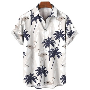 Polos Hawaianos de Verano para Hombre de Poliéster con Impresión 3D por Sublimación de Pieza Completa Personalizados al por Mayor - Product Image 3