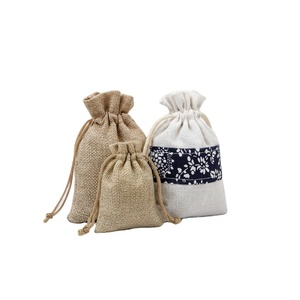 Customizable Jute Drawstring <b>Bags</b> Reusable Small Grocery Shopping <b>Burlap</b> Pouches for Household Use <b>Bag</b> for Jewelry Storage - Product Image 1
