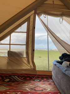 Tenda <span class=keywords><strong>da</strong></span> <span class=keywords><strong>Campeggio</strong></span> Gonfiabile Multiuso per Glamping con Palo ad Aria, Grande Tenda <span class=keywords><strong>da</strong></span> <span class=keywords><strong>Campeggio</strong></span> per Esterni - Product Image 4