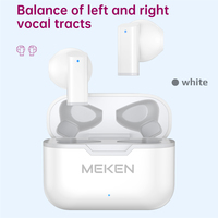 Audífonos Inalámbricos MEKEN W2 TWS OEM/ODM ANC ENC, Auriculares Estéreo Inalámbricos, Auriculares Intrauditivos Resistentes al Agua para Juegos
