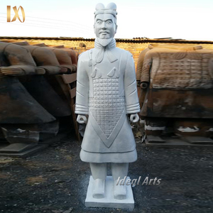 Factory Direct Sale High Quality Large Outdoor Chinese Antique Marble Stone <strong>Terracotta</strong> <strong>Warrior</strong> <strong>Garden</strong> <strong>Statue</strong> - Product Image 2