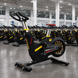 Vélo de spinning d'intérieur M 5811 – Entraîneur de fitness à domicile avec résistance réglable, transmission par courroie silencieuse, équipement d'exercice cardio - Product Image 5