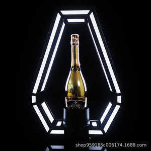 Bar LED Base lumineuse King Wine Rack Black Peach <span class=keywords><strong>a</strong></span> Lighted Display Shelf KTV Foreign Wine Base Diamond Wine Base - Product Image 4