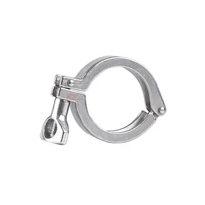 Igienico per uso alimentare sanitario in acciaio inossidabile 304 SS316L DIN SMS 3A Tri-clamp raccordo per tubi morsetto a perno singolo