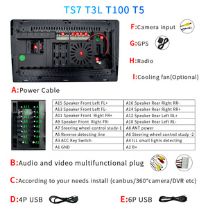 T100 2 + 32GB 2 DIN Android 14 màn hình cảm ứng phổ xe đa phương tiện đài phát thanh với GPS navigation Carplay DVD Player - Product Image 4