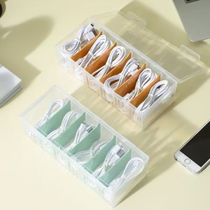 Multifunction Card Storage <b>Box</b> 203x133x68mm <b>Plastic</b> Desktop Organizer For Cards Data Cables Jewelry <b>Display</b> - Product Image 4