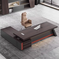 Bureau du directeur unique moderne et élégant Grande table en bois massif Nouveau mobilier de bureau chinois Caractéristique modulaire Bureau du patron