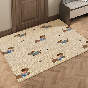 Thảm trải sàn nhung họa tiết hoạt hình thiết kế mới, chống mài mòn, chống trơn trượt, dễ vệ sinh, dùng cho lối vào nhà - Product Image 1