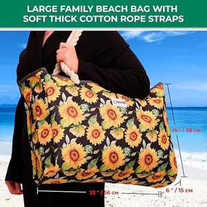Bolsa de Playa de Gran Capacidad de Verano, Diseño EVA, Personalizable, con Asa de Goma, Cierre Abierto, Bolsa de Silicona con Estampado de Espuma - Product Image 5