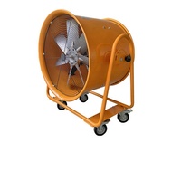 Ventilateur industriel à grande vitesse sur roues en aluminium de 24 pouces avec personnalisation OEM/ODM, souffleur d'air facilement déplaçable