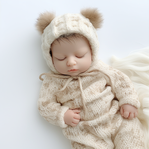 Jouet en pvc pour enfant, poupée de bébé réaliste, en plastique, indienne, de couleur noire, avec grands yeux, personnalisé et doux, mignon - Product Image 6