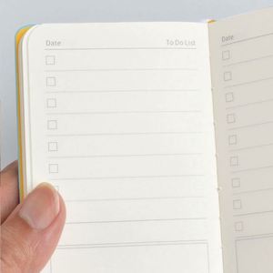 Carnet de notes portable en cuir PU populaire A6 A7, mini carnet de poche créatif pour l'école - Product Image 5