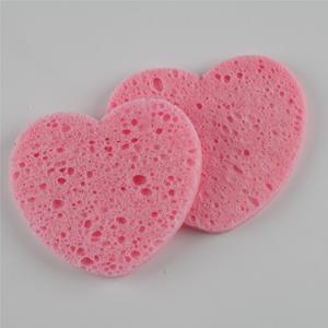 Esponja Facial Comprimida en Forma de Corazón, Color Rosa, 20 Piezas, Pulpa de Madera y Algodón para Exfoliación Profunda - Product Image 3