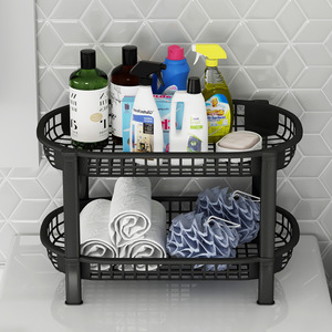 Estante de Almacenamiento de Plástico de Varias Capas con Ruedas, Tamaño L, Organizador de Cocina Portátil, Forma Redonda - Product Image 4