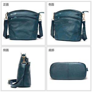 AndoBag Genuine Cow Leather Commute Shoulder Crossbody <b>Bags</b> <b>for</b> <b>Women</b> Girls Fashion Casual Simple Female <b>Bucket</b> Sling <b>Bag</b> 8363 - Product Image 5