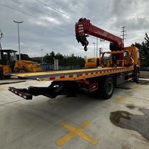 شاحنة سحب دونغفنغ ليوتشي 4×2 بحالة جديدة، رافعة 7-8-10 طن، شاحنة إنقاذ بسطح مسطح، ديزل، ناقل حركة يدوي - Product Image 3