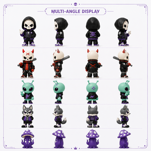 Figurines PVC personnalisées Goth Punk Crâne Alien, Diable cornu, Loup-garou, Champignon <span class=keywords><strong>Mutant</strong></span>, Thème Gothique, Mascotte de collection Halloween - Product Image 4