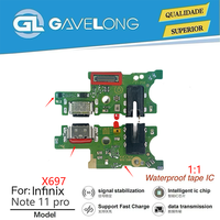 Placa de Puerto de Carga Tipo C, Flex de Puerto de Carga, Repuestos para Reparación de Teléfonos, Repuesto para Infinix GT20 PRO