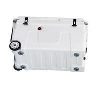 Glacières Tolee 140L de qualité alimentaire, en plastique rotomoulé, avec roues, pliables, glacière isotherme personnalisée de grande taille, en matériau PE imprimé