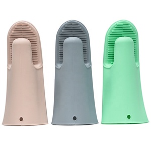Gants de cuisine imperméables en silicone épais et longs, anti-calcaire, résistants à l'usure, à deux doigts, couleur nordique - Product Image 2