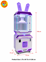 Distributeur de cadeaux rotatif à monnayeur avec LED, type pince, pour magasins de jouets et écoles